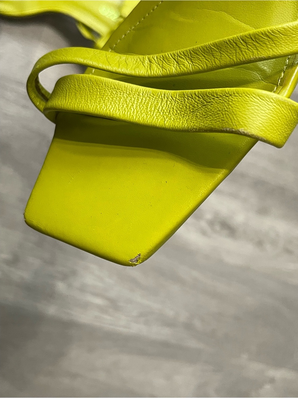 Arezzo Bright Green Strappy Heel Sandals Fairy Festival Vacation Casual Party - Picture 3 of 16